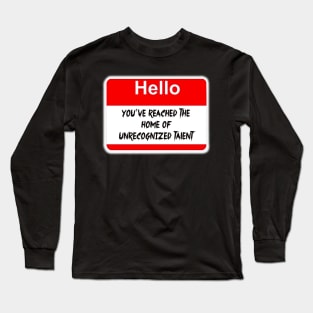 Hello, My Name Is Squidward Long Sleeve T-Shirt